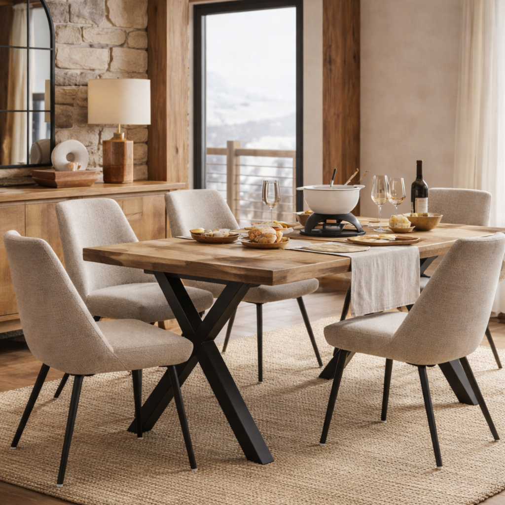 table en bois massif, création sur mesure d'Atelier Bois & Cie