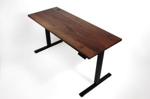 Bureau de travail assis-debout en bois | Ergonomique et ajustable